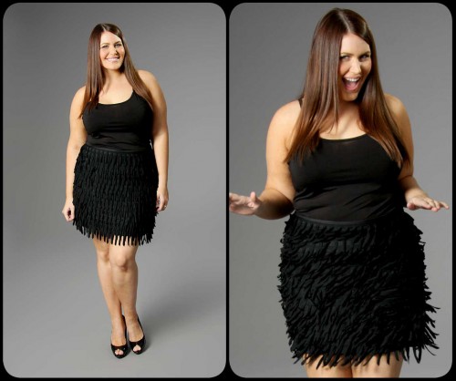 Diy black shop fringe skirt