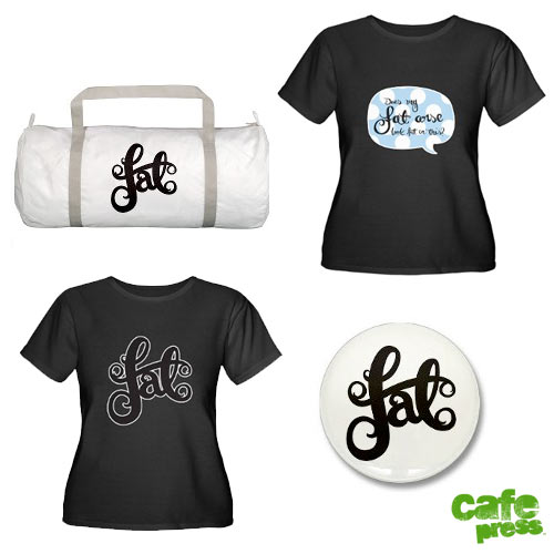 Image of cafepress products: two black tshirts and a gym bag.