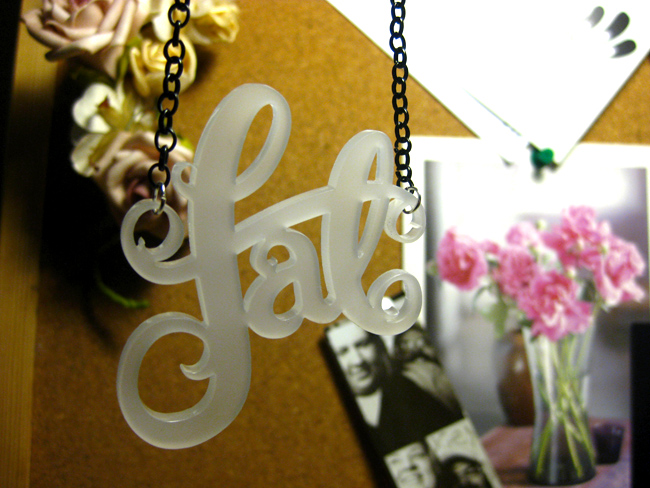 Fat necklaces are back in stock.