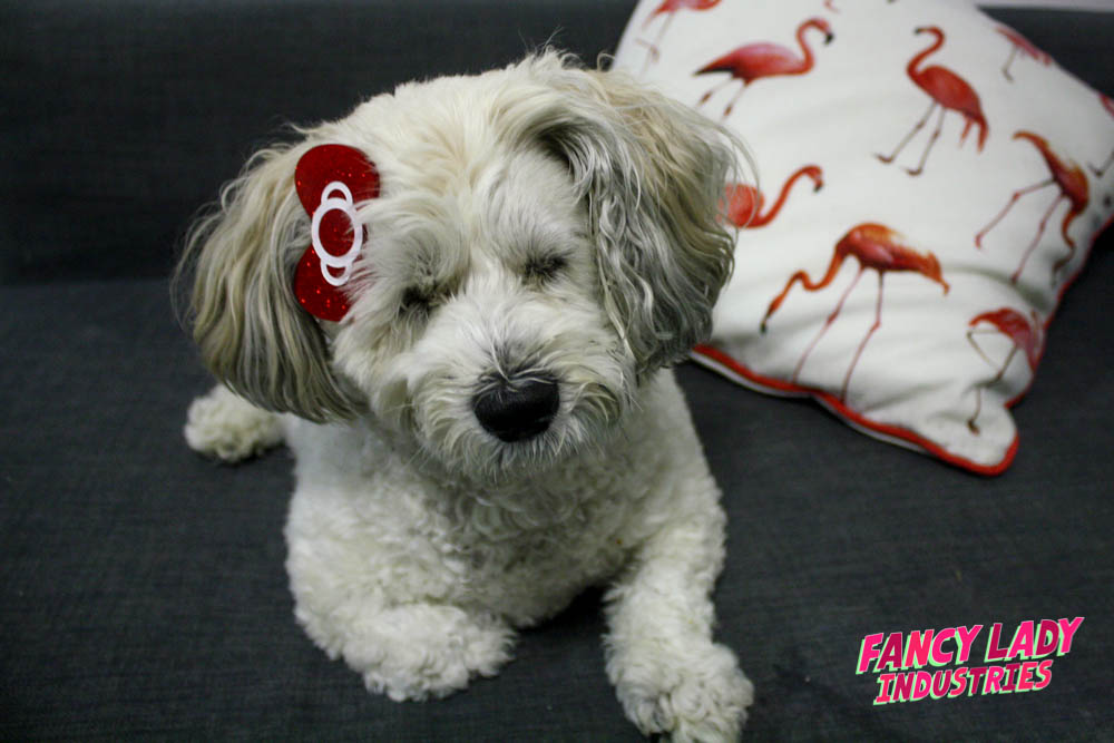 Miffy and the Red Glitter Hair Bow