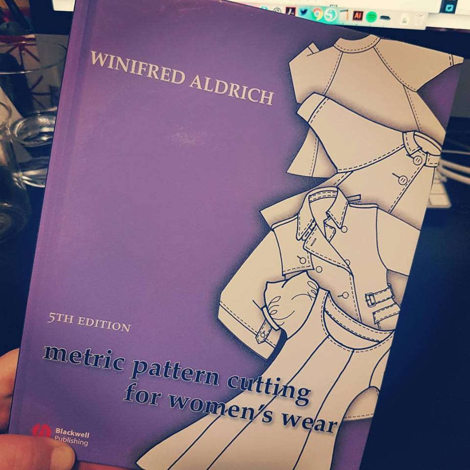 My friend Poli bought me this copy of Adrich's Metric Pattern Cutting For Women's Wear a few years ago. It's brilliant.